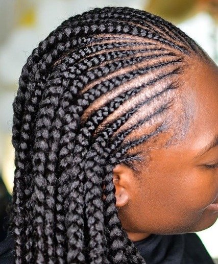 Cornrows Fulani MidBack